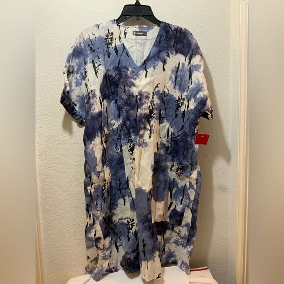 NWOT Alembika Dress blue XS - Picture 2 of 8